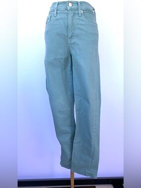 Veronica Beard Women’s Ryleigh Slim Straight High Rise Jeans Teal Size 26/2